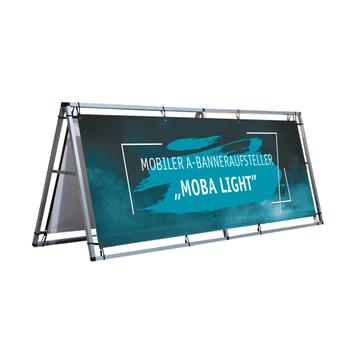 Stand mobil A-Banner „Moba Light” pentru publicitate perimetrală