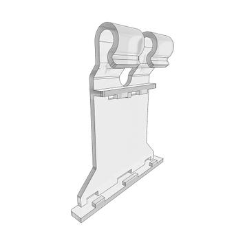 Adaptor pentru cârlig de Slatwall pentru SoluM 2.9