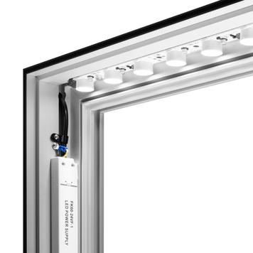 Rama stretch textilă cu LED-uri „Lumos Double 120”