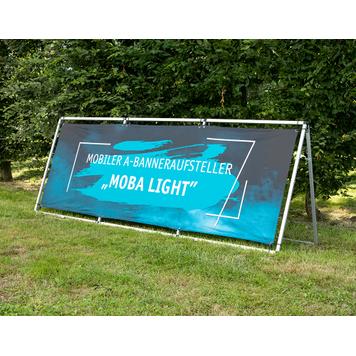 Stand mobil A-Banner „Moba Light” pentru publicitate perimetrală