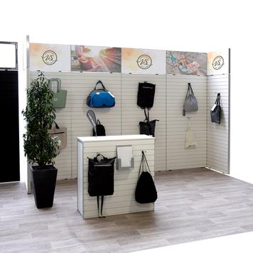 Stand de expoziție FlexiSlot "Style-Black"