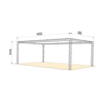 Stand expo FD 33, 10.000 mm x 3.500 mm x 6.000 mm (l x H x A)